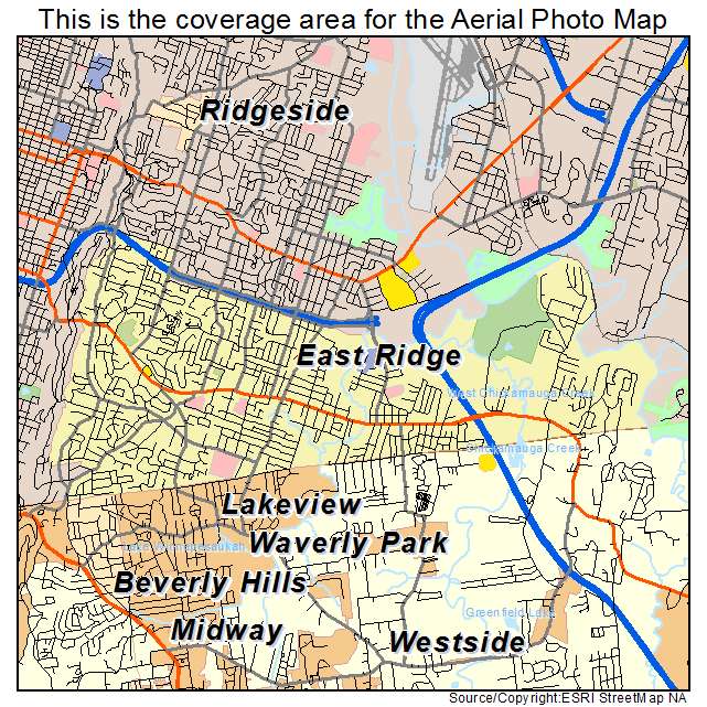 East Ridge, TN location map 