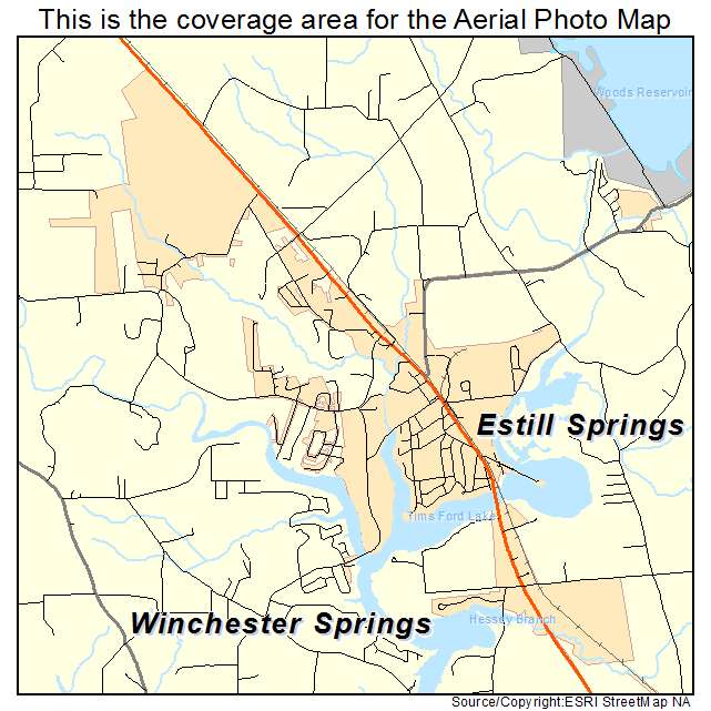 Estill Springs, TN location map 