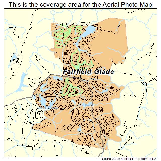 Fairfield Glade, TN location map 