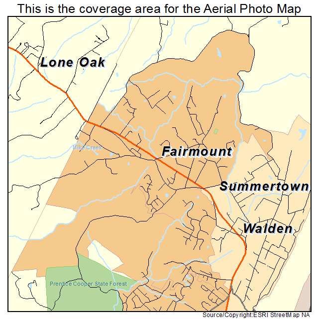 Fairmount, TN location map 