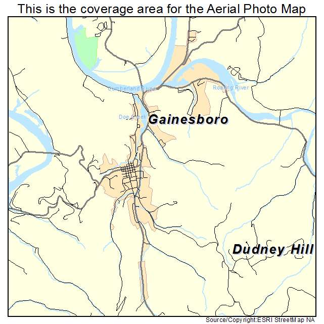 Gainesboro, TN location map 