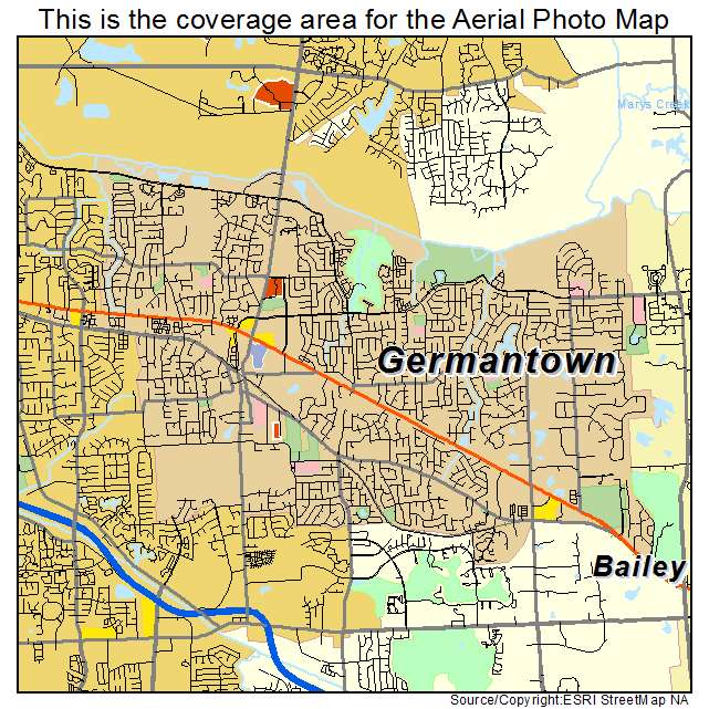 Germantown, TN location map 