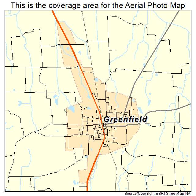 Greenfield, TN location map 