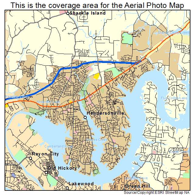 Hendersonville, TN location map 