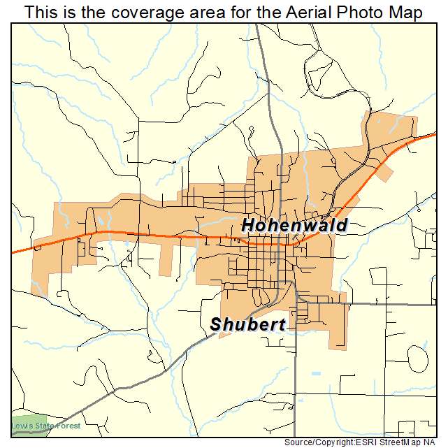 Hohenwald, TN location map 
