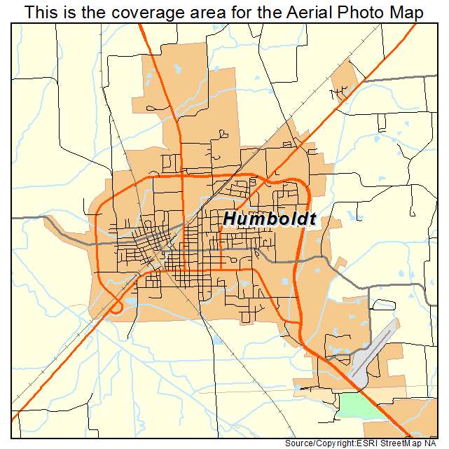 Humboldt, TN location map 