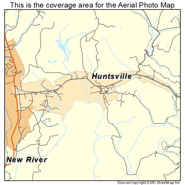 Huntsville, TN location map 