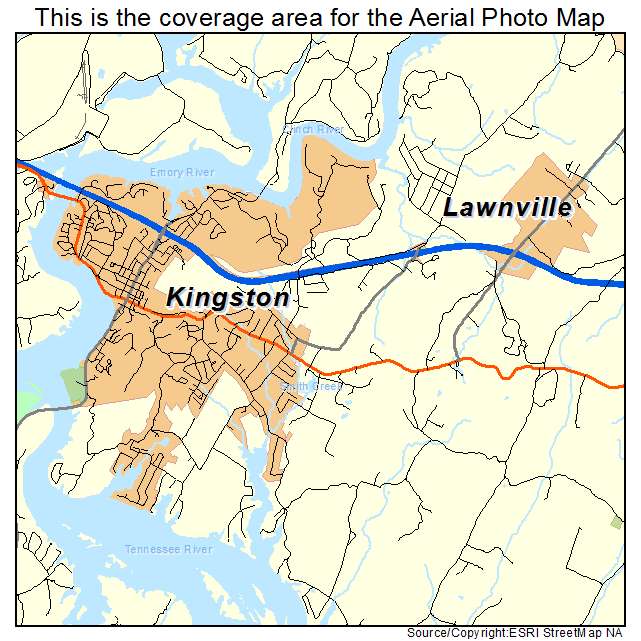 Kingston, TN location map 