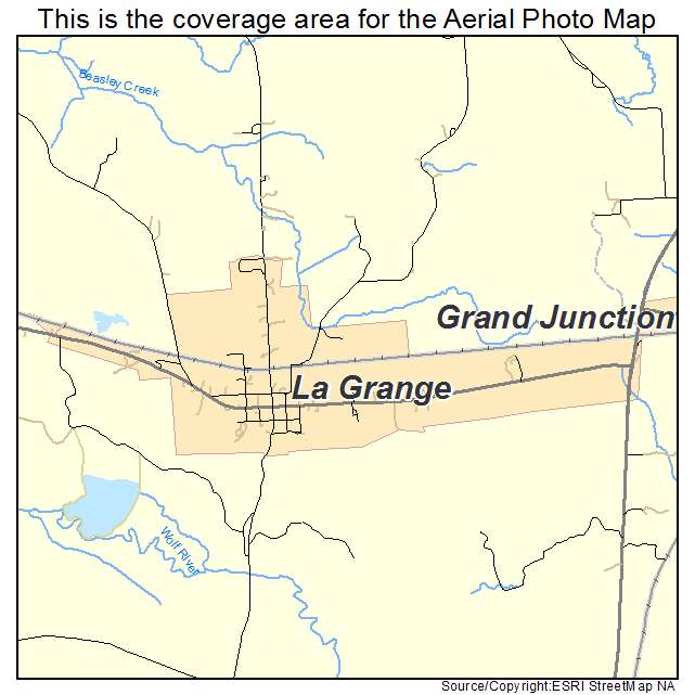 La Grange, TN location map 