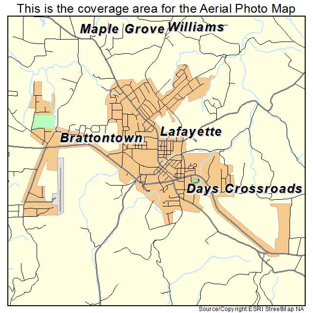 Lafayette, TN location map 