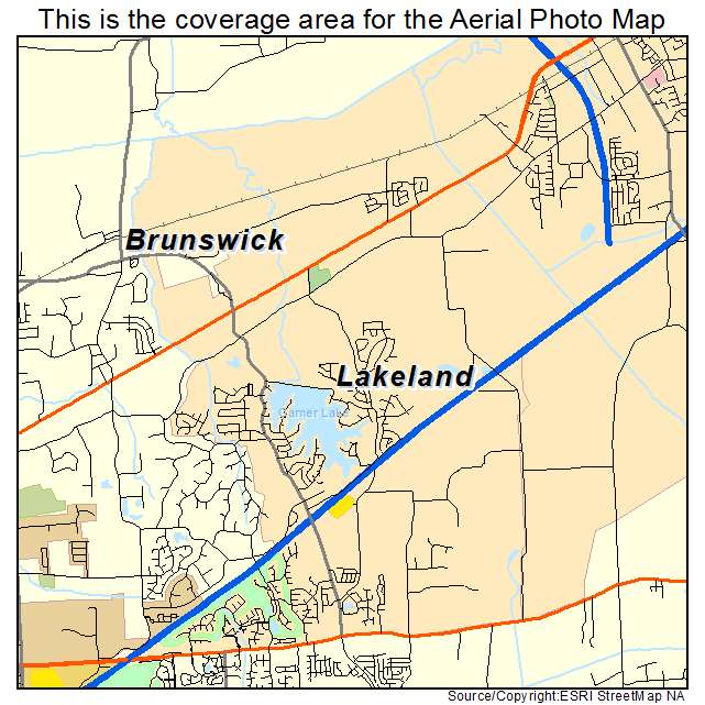 Lakeland, TN location map 