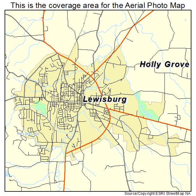 Lewisburg, TN location map 