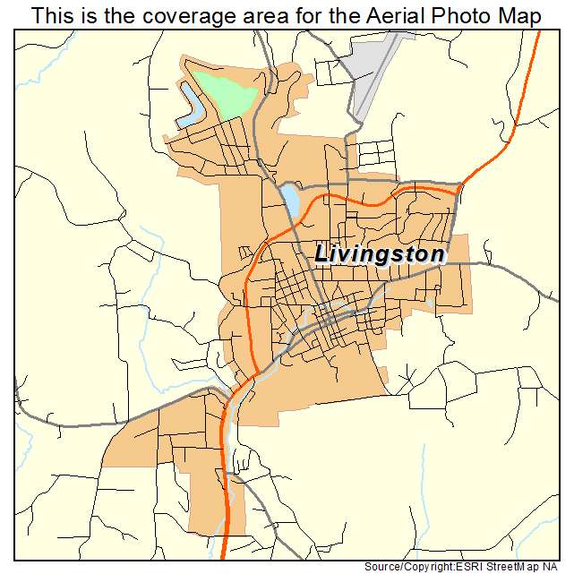 Livingston, TN location map 