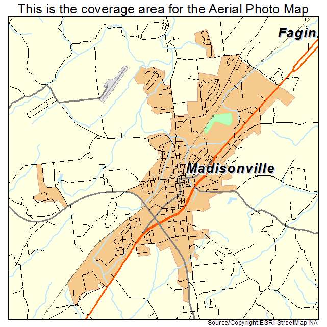 Madisonville, TN location map 