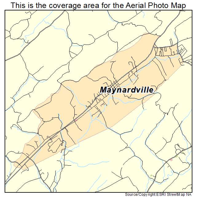 Maynardville, TN location map 
