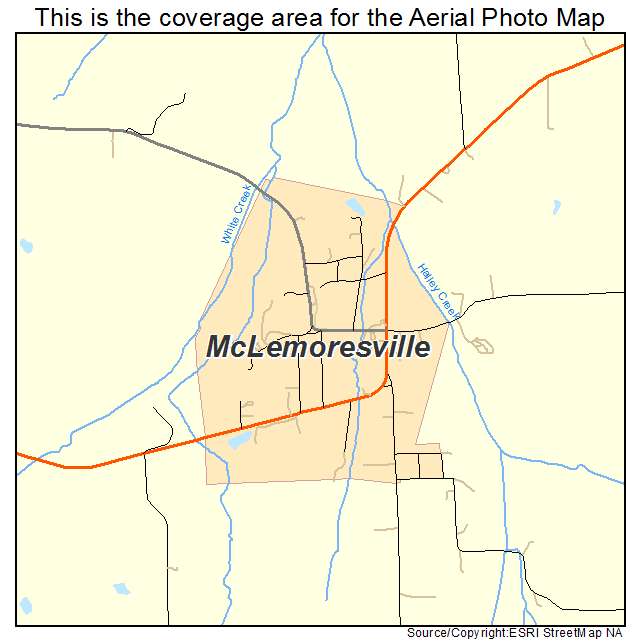 McLemoresville, TN location map 