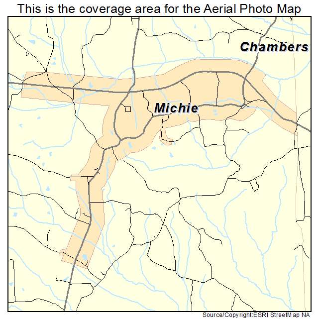 Michie, TN location map 