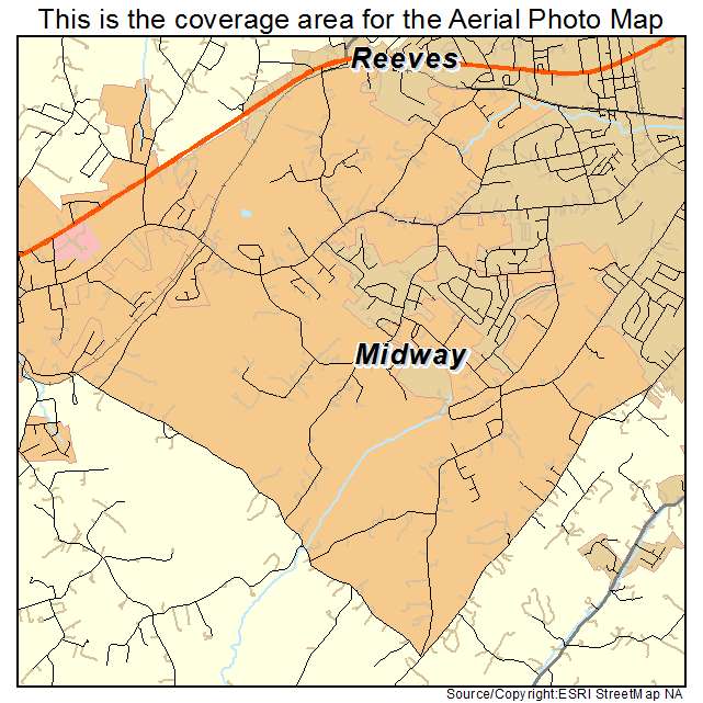 Midway, TN location map 