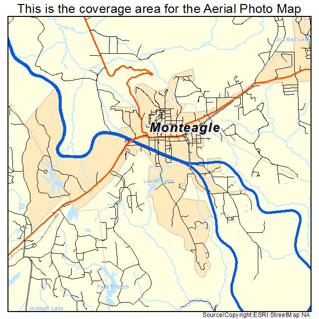 Monteagle, TN location map 