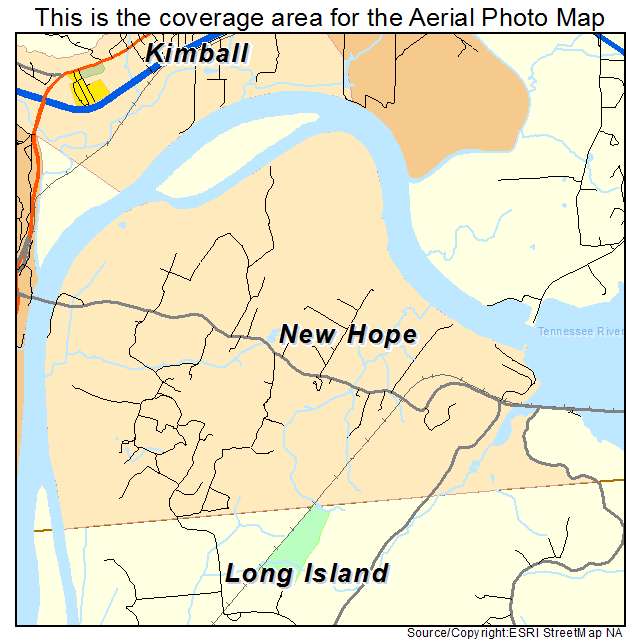 New Hope, TN location map 