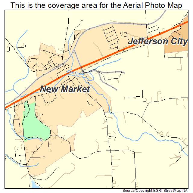 New Market, TN location map 