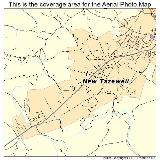 New Tazewell, TN location map 