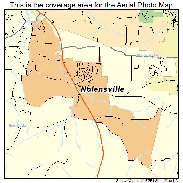 Nolensville, TN location map 