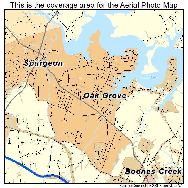 Oak Grove, TN location map 