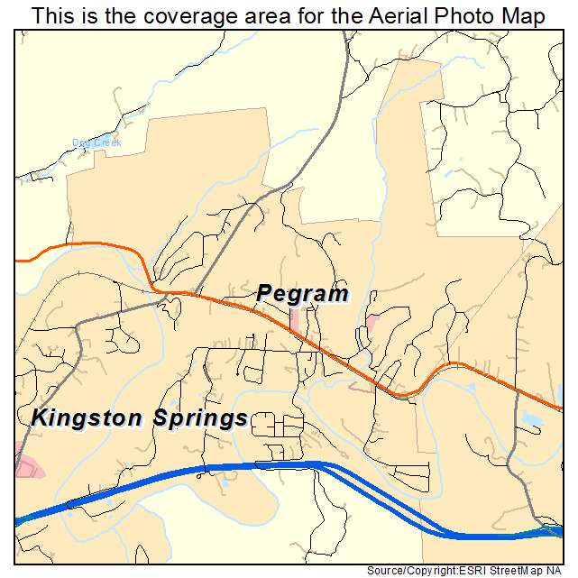 Pegram, TN location map 