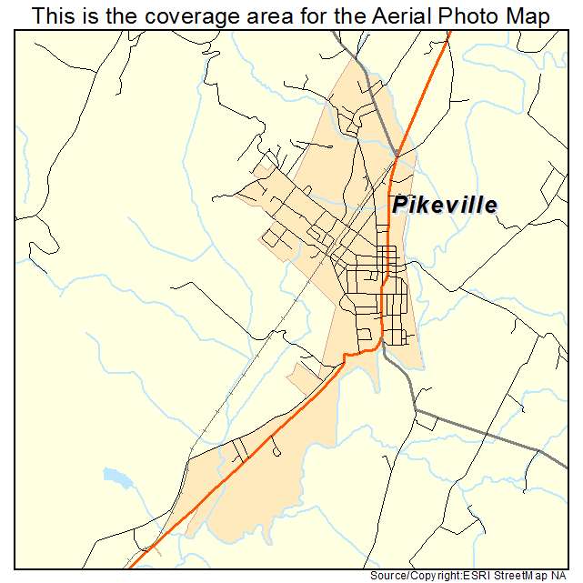 Pikeville, TN location map 