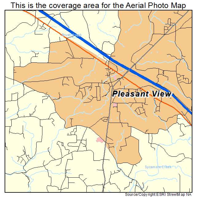 Pleasant View, TN location map 
