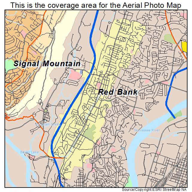Red Bank, TN location map 