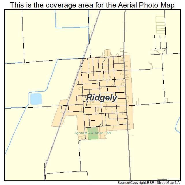 Ridgely, TN location map 
