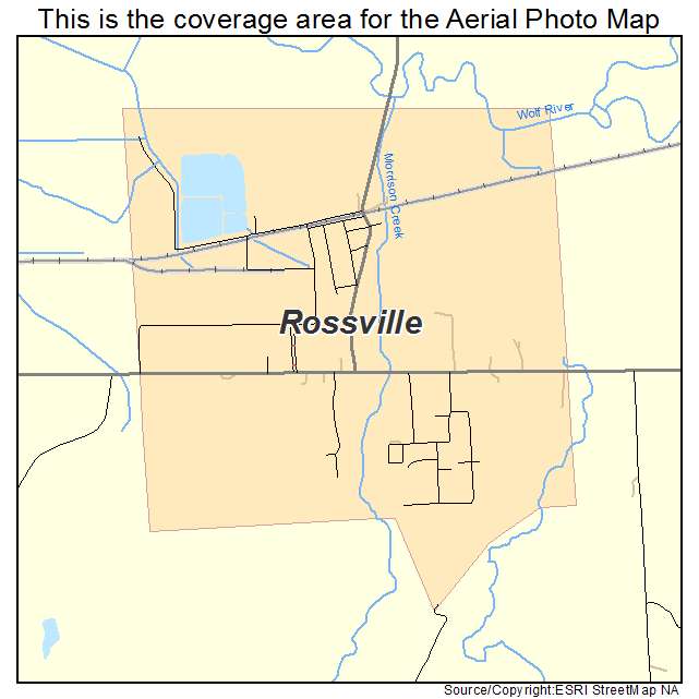 Rossville, TN location map 