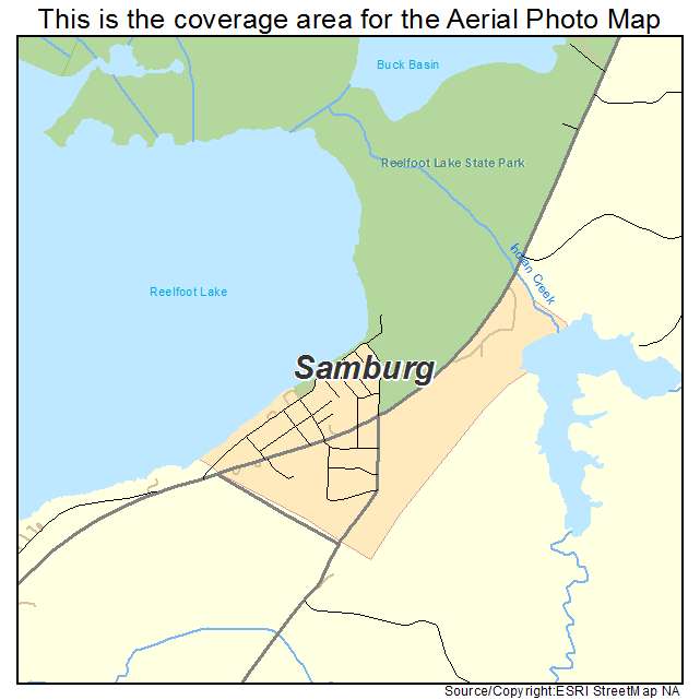 Samburg, TN location map 