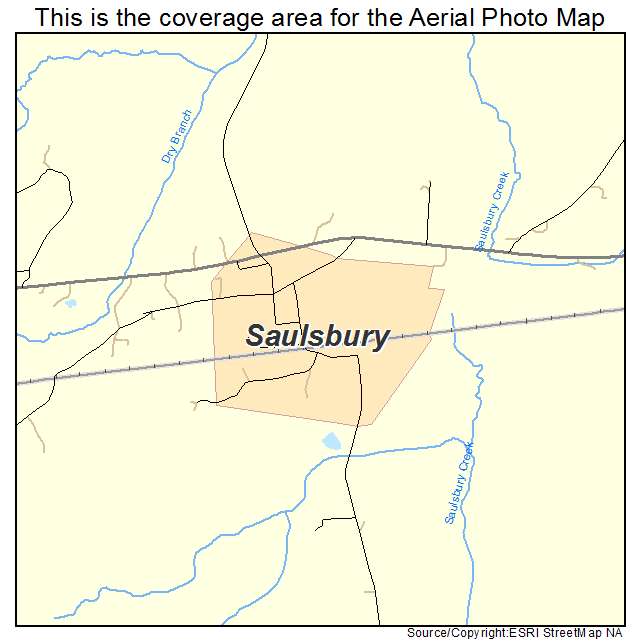 Saulsbury, TN location map 