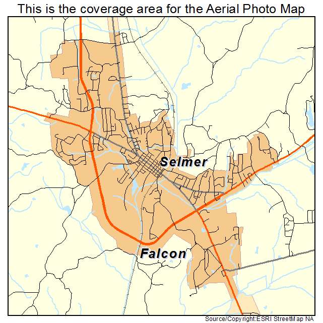 Selmer, TN location map 