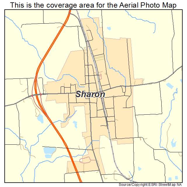 Sharon, TN location map 