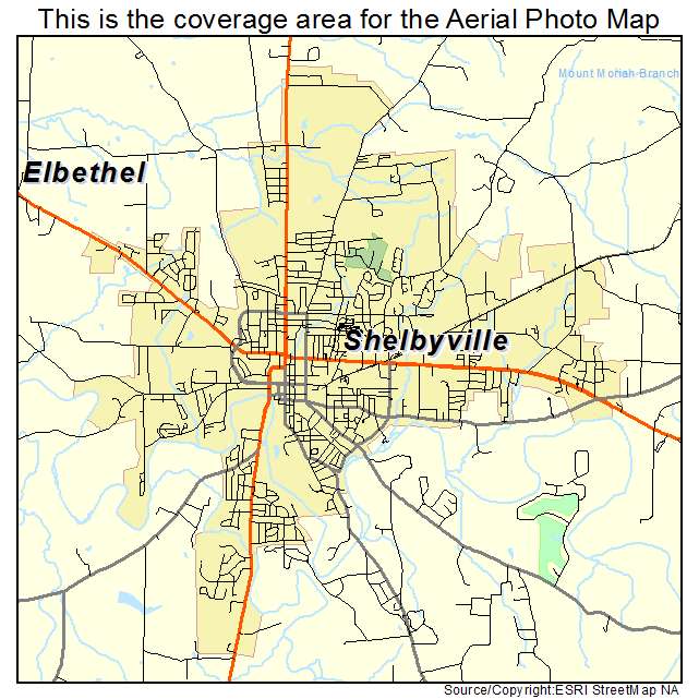 Shelbyville, TN location map 