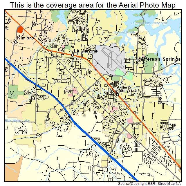 Smyrna, TN location map 