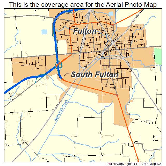 South Fulton, TN location map 