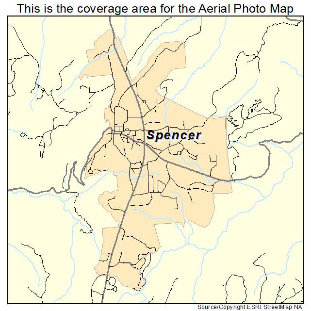 Spencer, TN location map 