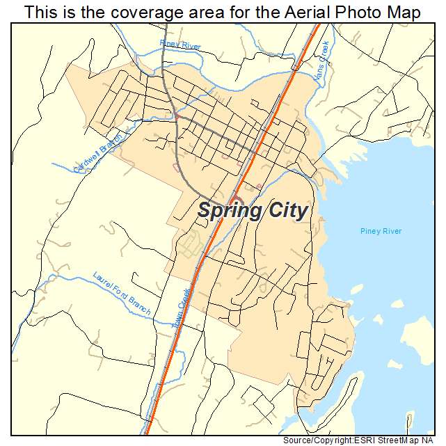 Spring City, TN location map 