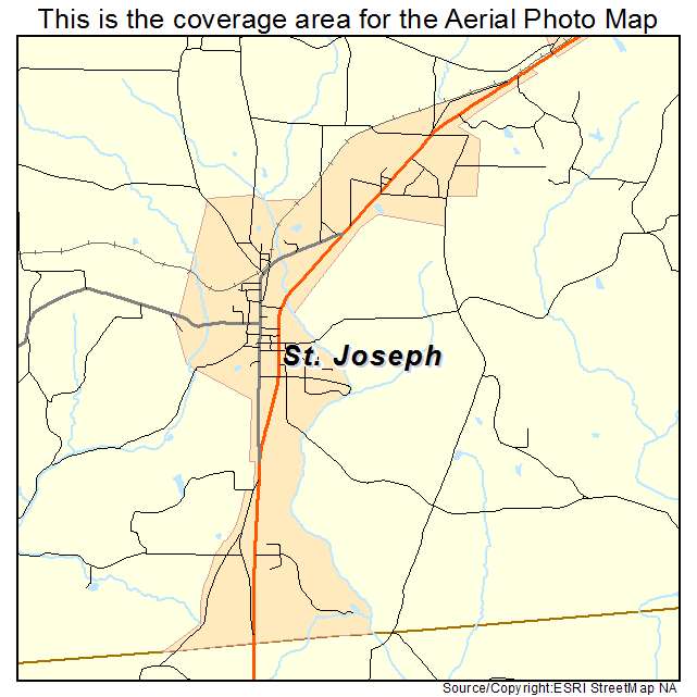 St Joseph, TN location map 