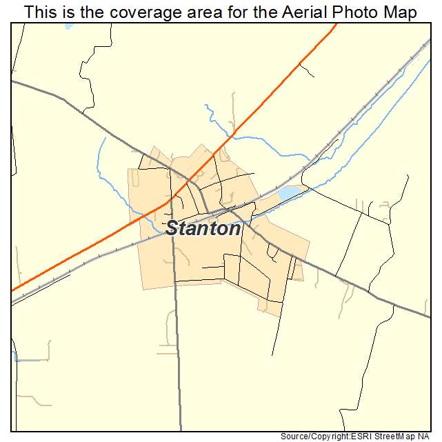 Stanton, TN location map 