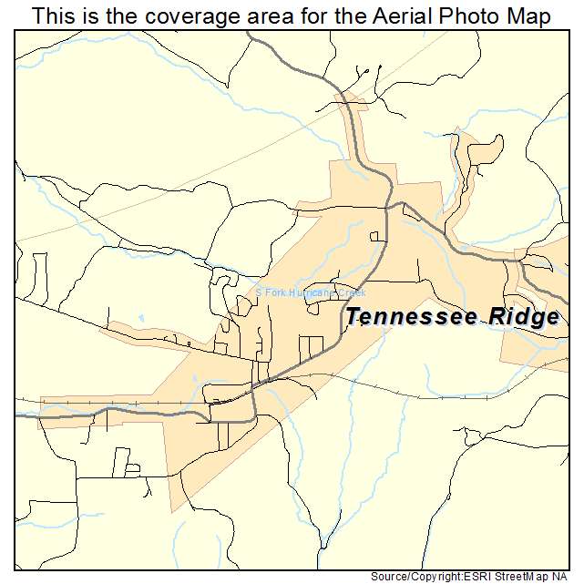 Tennessee Ridge, TN location map 