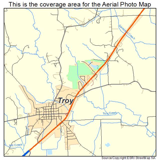 Troy, TN location map 