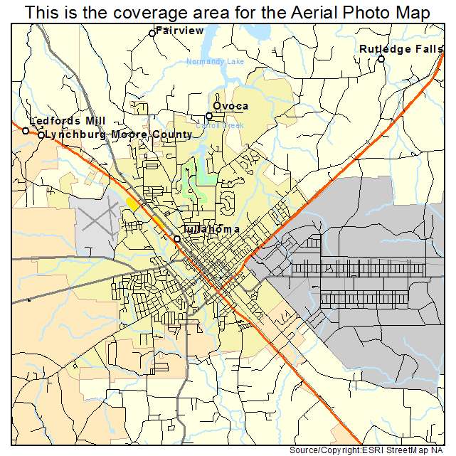 Tullahoma, TN location map 