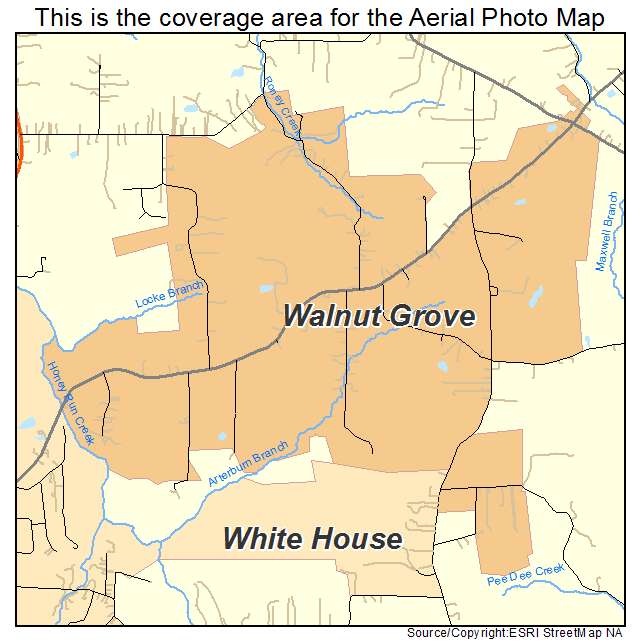 Walnut Grove, TN location map 