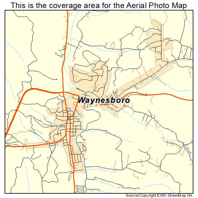 Waynesboro, TN location map 